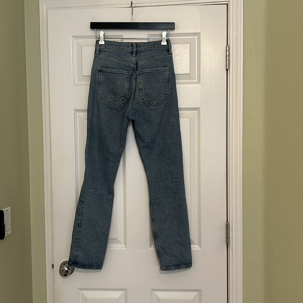 AGOLDE Riley Ripped High-Rise Cropped Jeans - Picture 7 of 10